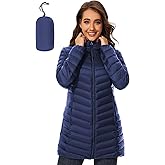 ANOTHER CHOICE Women Puffer Jacket Hooded Warm Lightweight Packable Quilted Puffer Coat Outwear