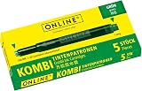 Online Double-Sided Fountain Pen Ink Cartridges 5 Green Universal Lamy