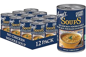 Amy's Kitchen Soup-No Chicken Noodle, 398ml, 12-Count