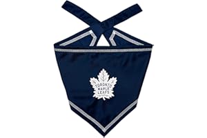Pets First NHL Toronto Maple Leafs TIE Bandana, Size Small/Medium. Dog Bandana Scarf Bib for Pet Cat Dog. The Ultimate Game-D