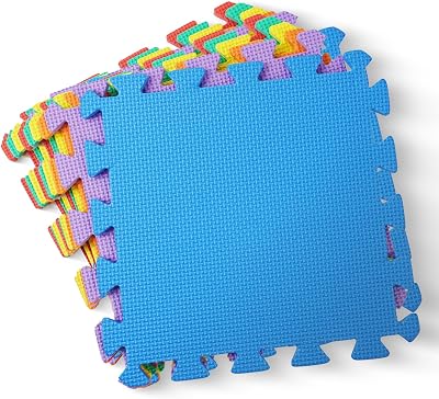 kidoola Foam Baby Play Mat 29x29cm 18pc Interlocking EVA Tiles Multicolor
