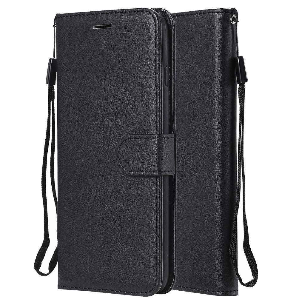Laybomo Case for OPPO A53 (2020) / A53s Wallet Leather Holster with Credit Card Slot Holder Slim Stand Magnetic Flip Cover for OPPO A53 (2020) / A53s, Black