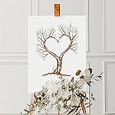 Generic Fingerprint Tree Guestbook, Wedding Welcome Sign, Personalized Plastic Poster, 12 x 18 inches