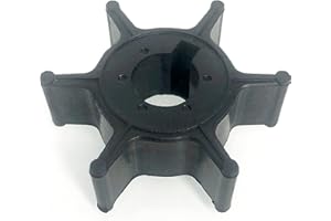 KUNOANZ 6E0-44352-00-00 Water Pump Impeller For Yamaha 4 5 6 HP 2&4 Stroke 1 Cylinder Outboard Mercury Mariner 47-96305M Sierra 18-3073 4HP 5HP 6HP Mallory 9-45611 F4 F6