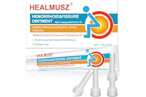 EMISUN Hemorrhoid & Fissure Ointment, Hemorrhoidal treatment for Fast Acting Relief of Swelling, itching, Burning, Hemorrhoid Treatment and Hemorrhoid Cream with Lidocaine 4% and Phenylephrine HCI - 1.5 oz D