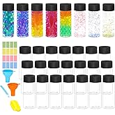 Mhtdet 29 Pcs Empty Sensory Bottles With Lids,10 Oz/ 300 Ml Leakproof Clear Plastic Water Bottles Reusable Empty Plastic Bottles For Sensory Crafts Classroom Handmade Party Supply