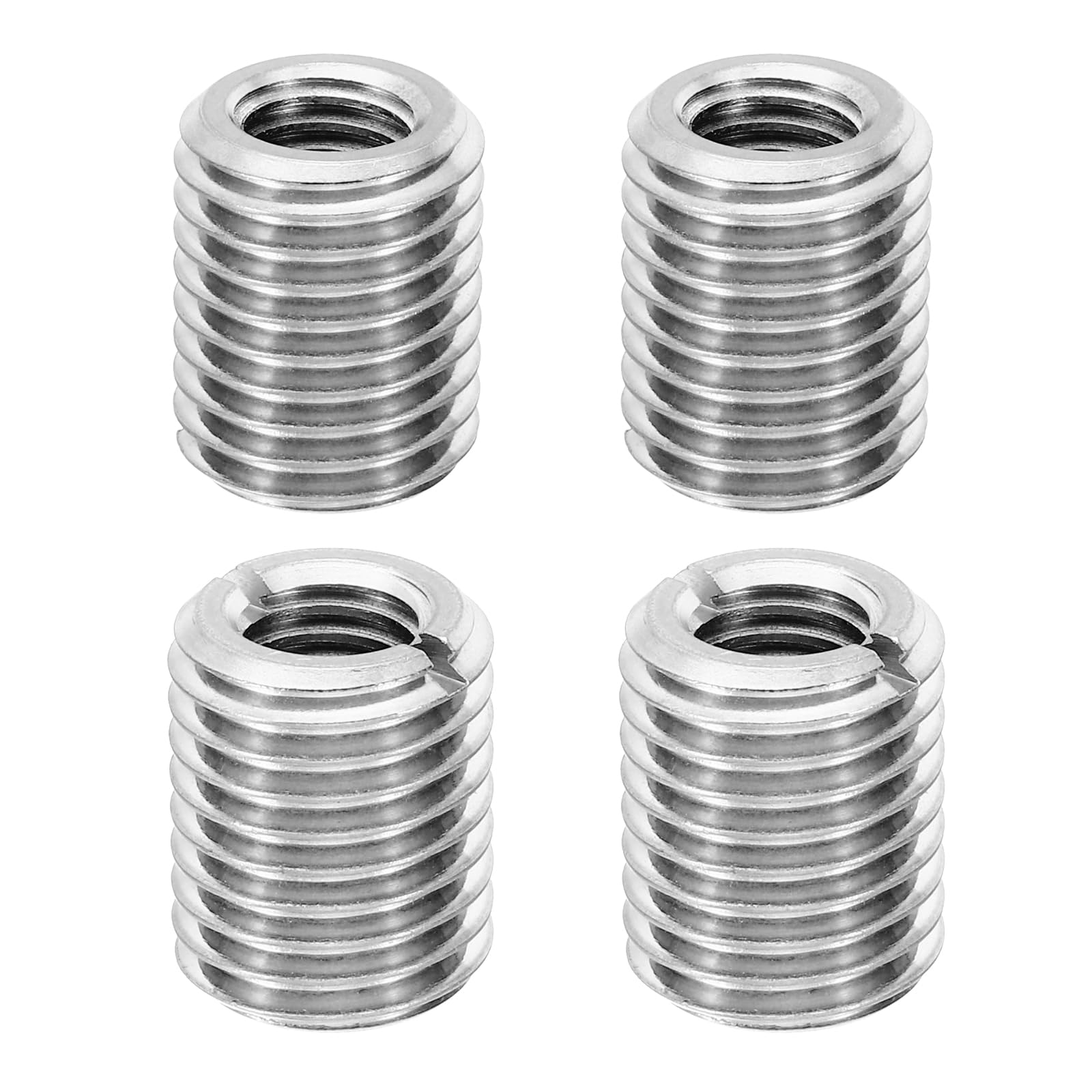 PATIKIL Thread Adapters Sleeve Reducing Nut, 4 Pcs M16xM10x20mm Male to Female Repair Insert Nut Screw Reducer Conversion Stainless Steel Fastener, Silver Tone โ image 1