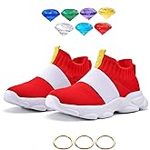 Boy Sneakers Tenis Girls Kids Red Shoes Birthday Party Gift with Rings