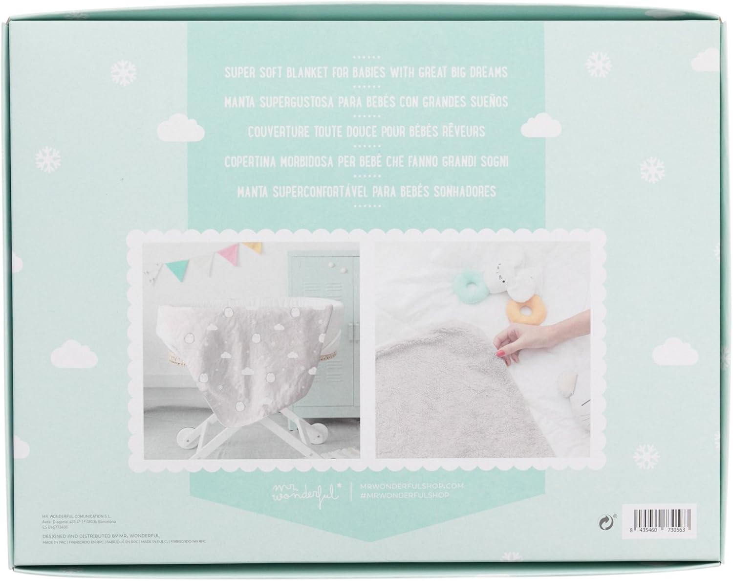 Manta super suave Mr. Wonderful para bebés- con pingüinos: Amazon.es: Bebé