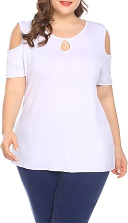 keyhole cold shoulder top