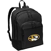 Broad Bay University of Missouri Backpack - MEDIUM SIZE - Mizzou Classic Style Backpack - Laptop Sleeve - Lightweight - Durable