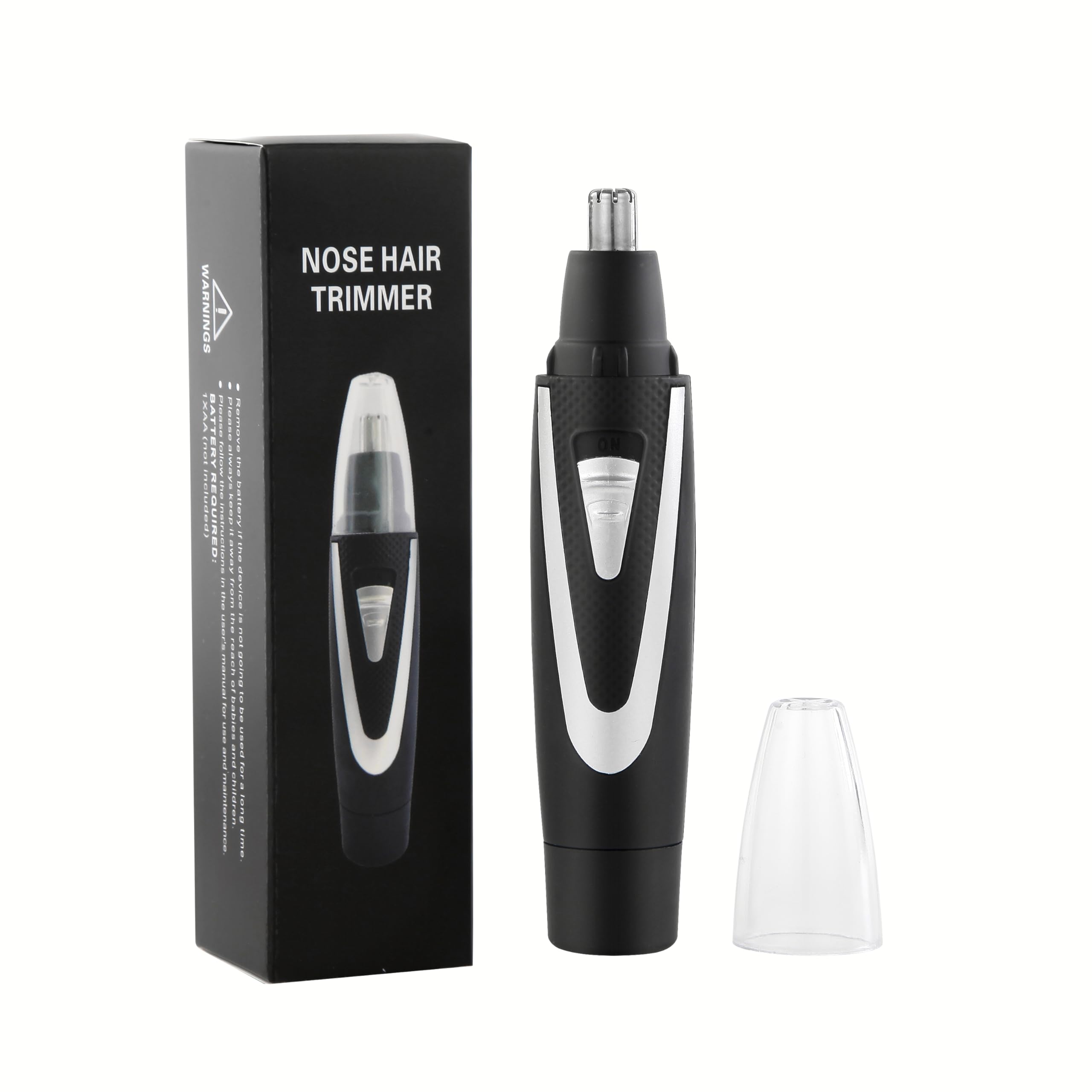 Photo 1 of Ear and Nose Hair Trimmer Clippers: 2025 Professional Painless Eyebrow & Facial Hair Trimmers Remover for Men Women, Battery Operated Nasal Clipper, Dual Edge Waterproof Blades for Clean,Black