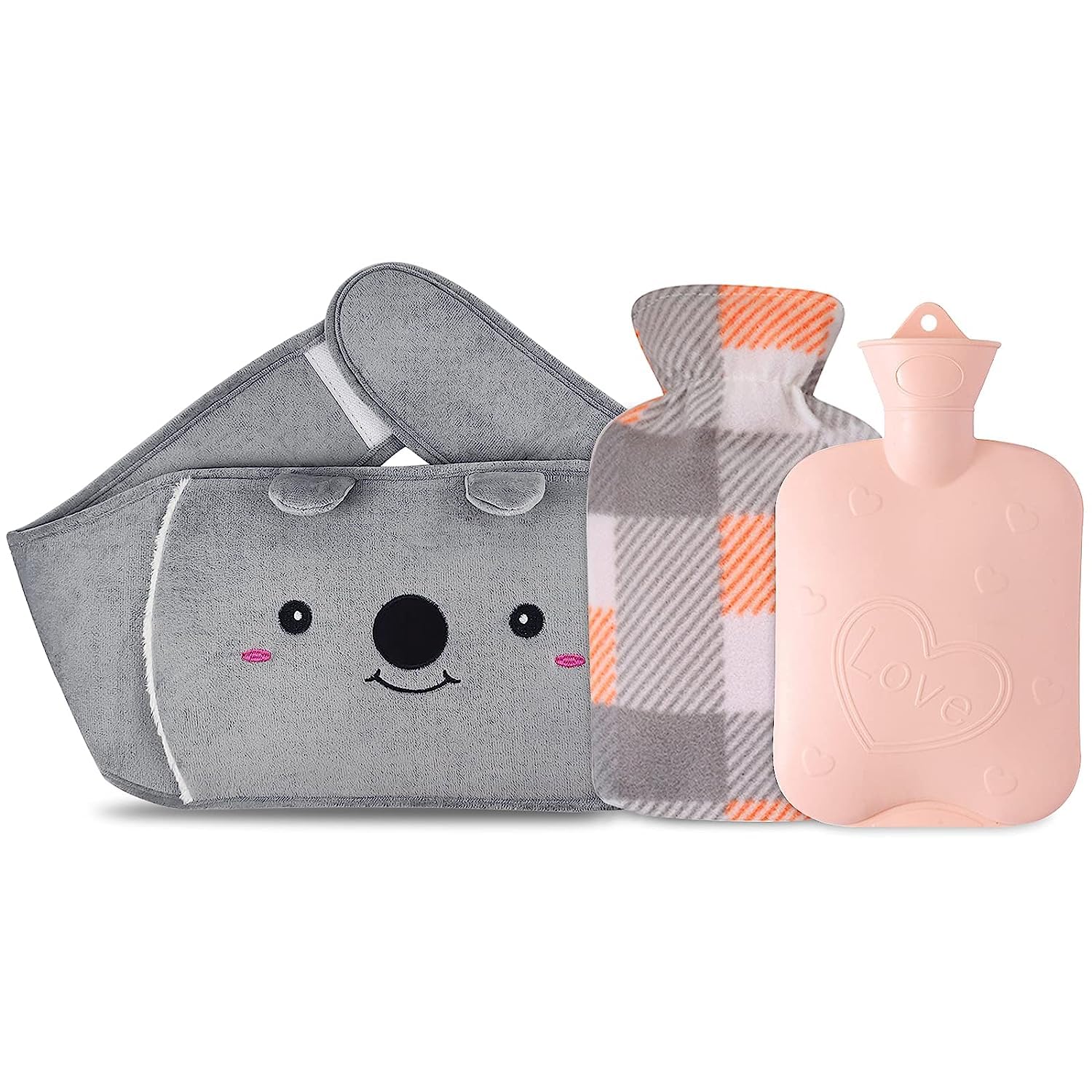 Hot Water Bottle Hot Water Bottle Belt Warm Water Bag Pouch with Soft Waist Cover, Hot Water Bottle Bag for Shoulder, Hand, Waist Warm