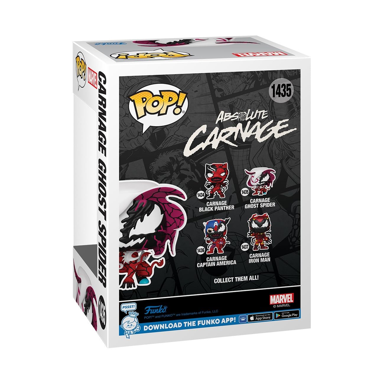 Funko POP Marvel: Carnageized - Ghost Spider - Marvel Comics - Collectable Vinyl Figure - Gift Idea - Official Merchandise - for Kids & Adults - Comic Books Fans - Model Figure for Collectors