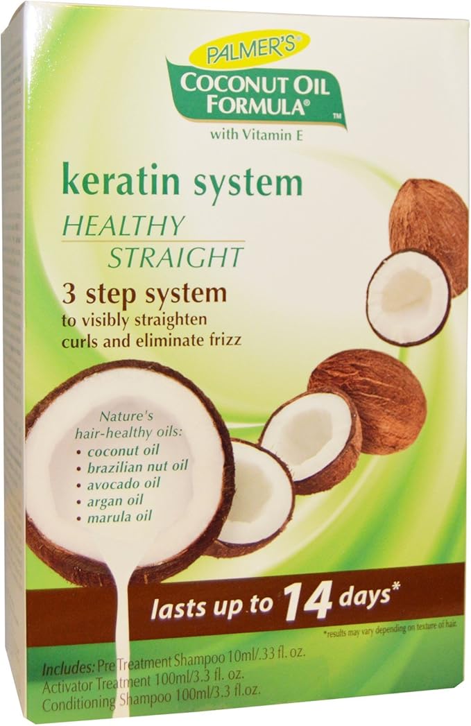 Coconut Oil Formula, Keratin System, Healthy Straight, 3Step System