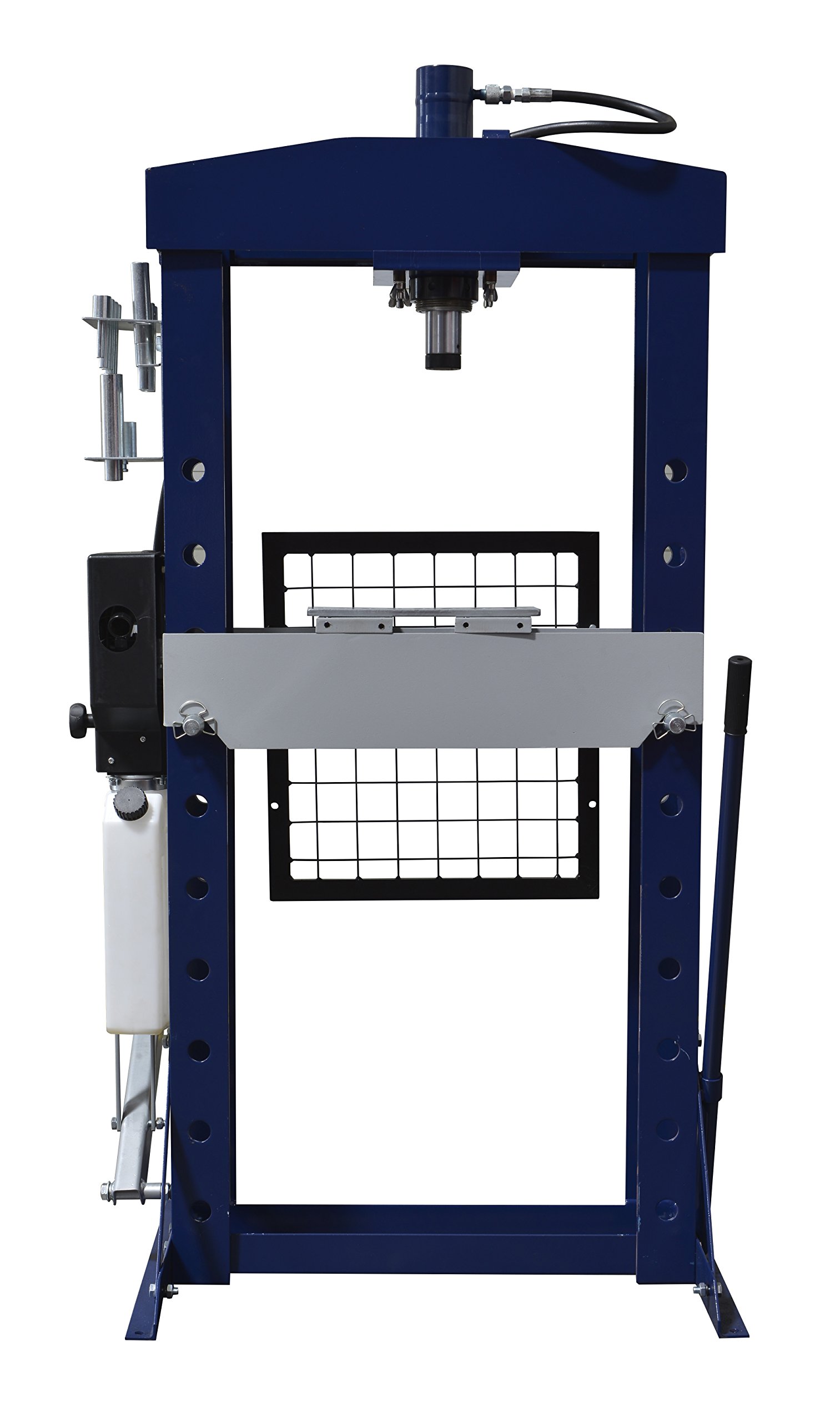 TCE TCE20030 Torin Steel H-Frame Hydraulic Garage/Shop Floor Press with Hand and Foot Pump Pedal, 20 Ton (40,000 lb) Capacity, Blue