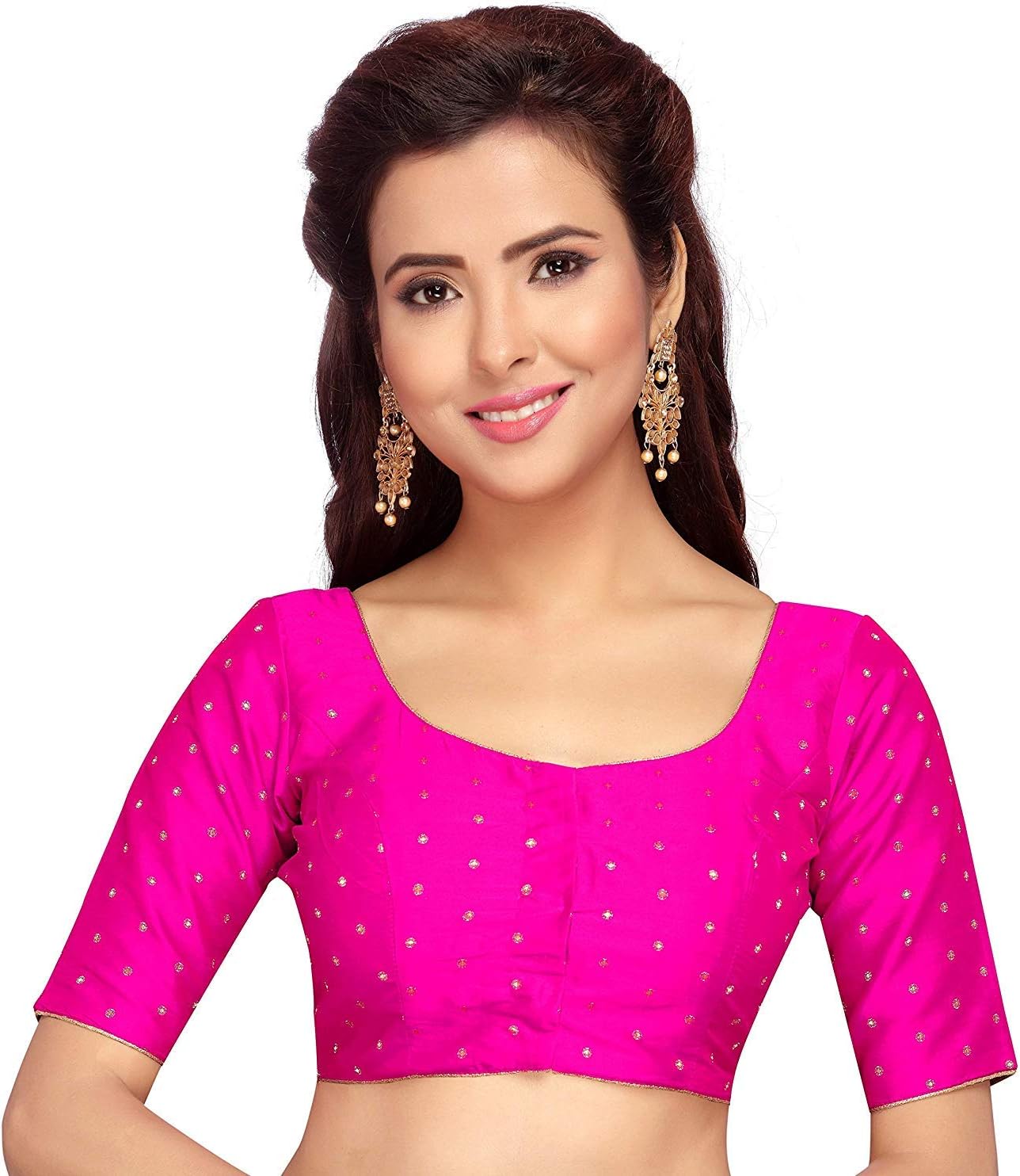 Troyal Women's Party Wear Bollywood Indian Style Saree Blouse (B11)