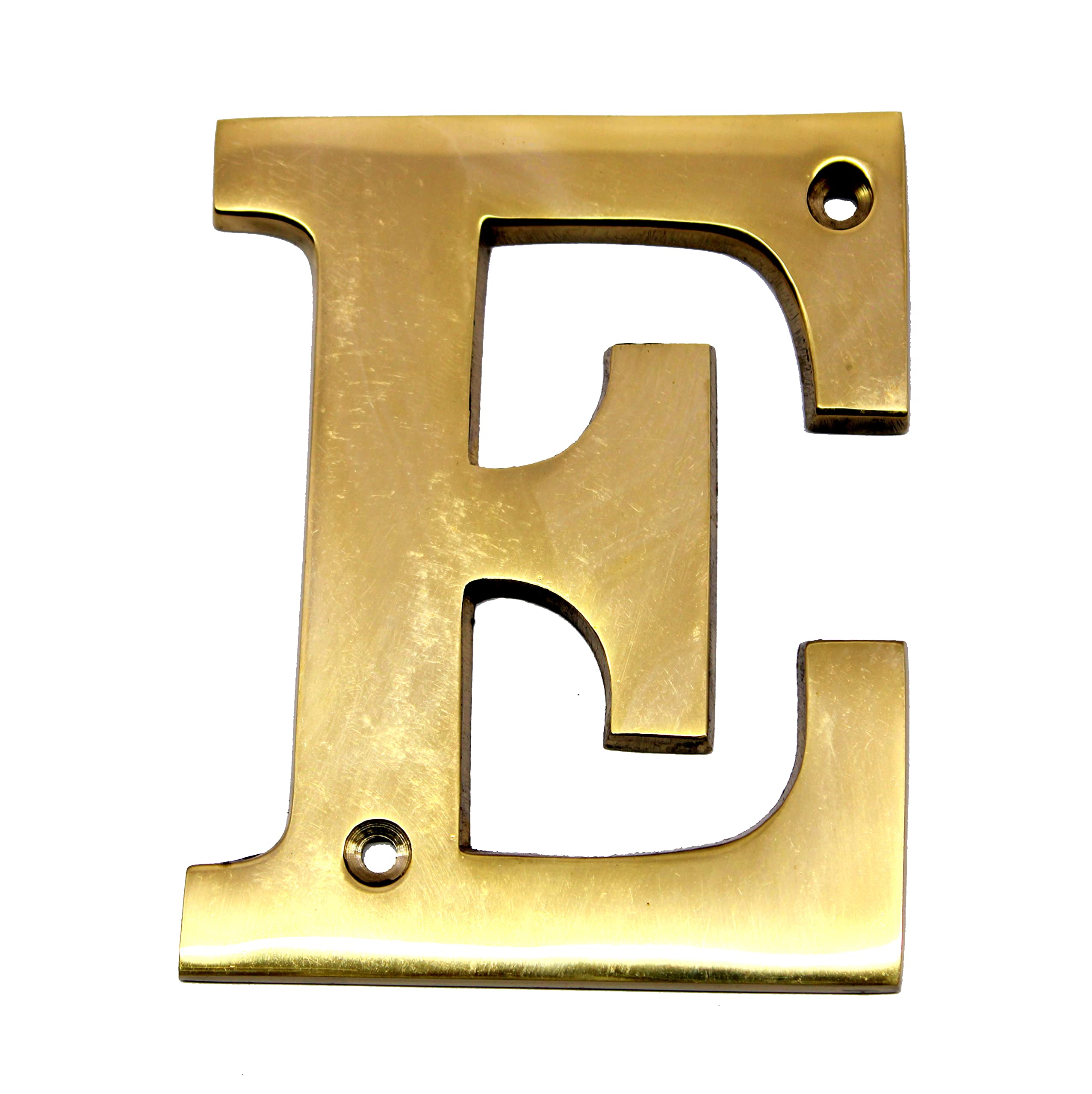 esplanade Brass House Hotel Door Name - Wall Door Plaque Alphabet Letter "Z" - 4" Inches ("E" Alphabet - 4)