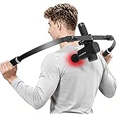 GM ABCD Massage Gun Holder,Detachable for Portability Massage Gun Extension Handle Compatible with Most Massage Guns, for Hard to Reach Areas,Muscle Pain Relief