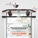 AmazeFan Pull Up Bar Doorway Multi-Angle Grip 2024 Upgrade Black Orange view 4