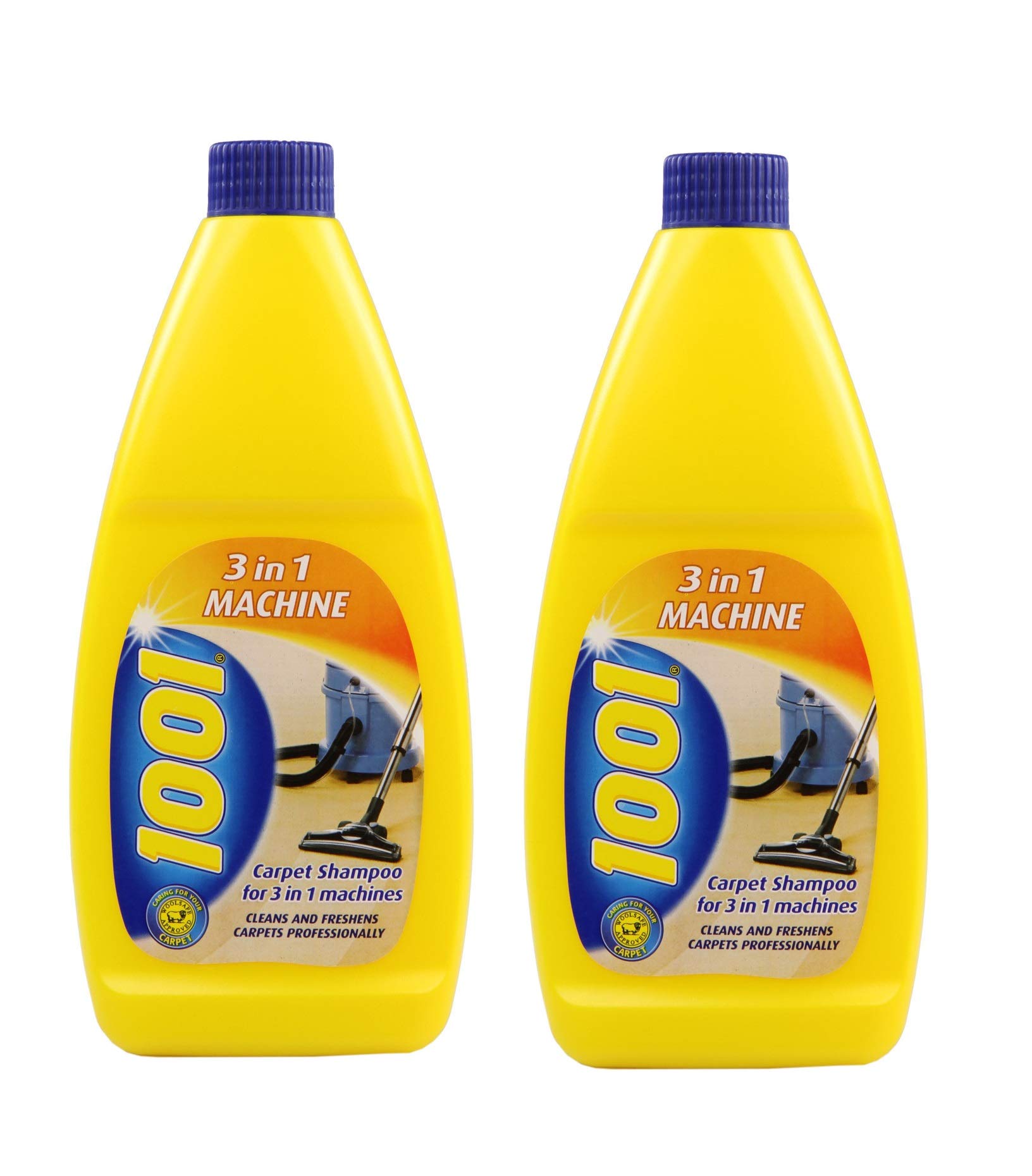2 x 1001 Carpet Shampoo 3 In 1 Machine 500ml