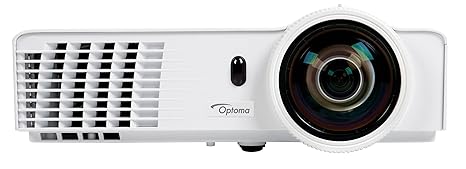 Optoma DAWSZUST Kurzdistanz DLP Projektor (WXGA, 3400 Lumen, 20.000:1 Kontrast, 3D)
