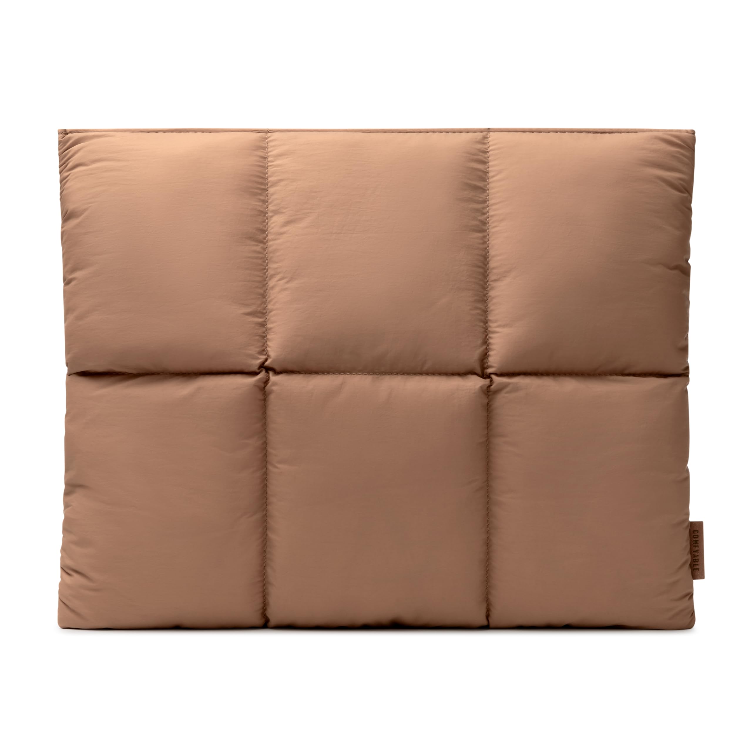 Photo 1 of Comfyable Puffy Laptop Sleeve 15 Inch 16 Inch, Quilted Puffer Laptop Carrying Case, Pillow Pouch Compatible for MacBook Air 15 in M4 2025 & MacBook Pro 16 in M4 2024, Brown