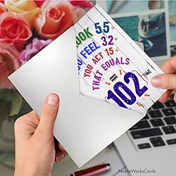 NobleWorks - Milestone Birthday Greeting Card with