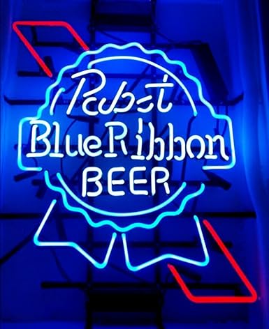Pabst blaues band leuchten zeichen