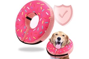 GORAPET Inflatable Soft Dog Cone Collar for Small Medium Large Dogs & Cats Alternative After Surgery, Blow Up Pet Donut Neck Cone Prevent from Biting & Scratching, Comfy Adjustable Recovery Pillow Collar
