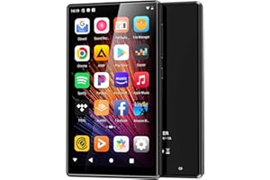 OILSKY 80GB MP3 Player with Bluetooth and WiFi, Android Streaming Music Player with Spotify, Amazon Music, Pandora, Audible, 4.7" Mp4 Music Player and WiFi with App, FM Radio for Kids, up to 512GB (Black)
