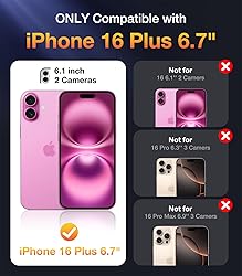 Diaclara Magnetic Designed for iPhone 16 Plus