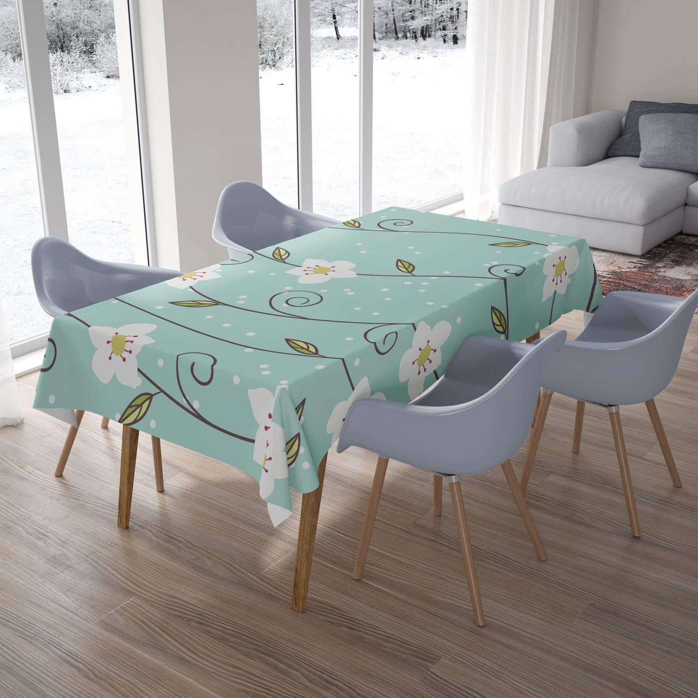 Bonamaison Kitchen Decoration, Tablecloth, 140cm x 200cm - Designed and Manufactured in Turkey