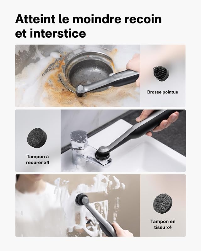 Wand™ Brosse Nettoyage Electrique Rechargeable IPX7 Étanche