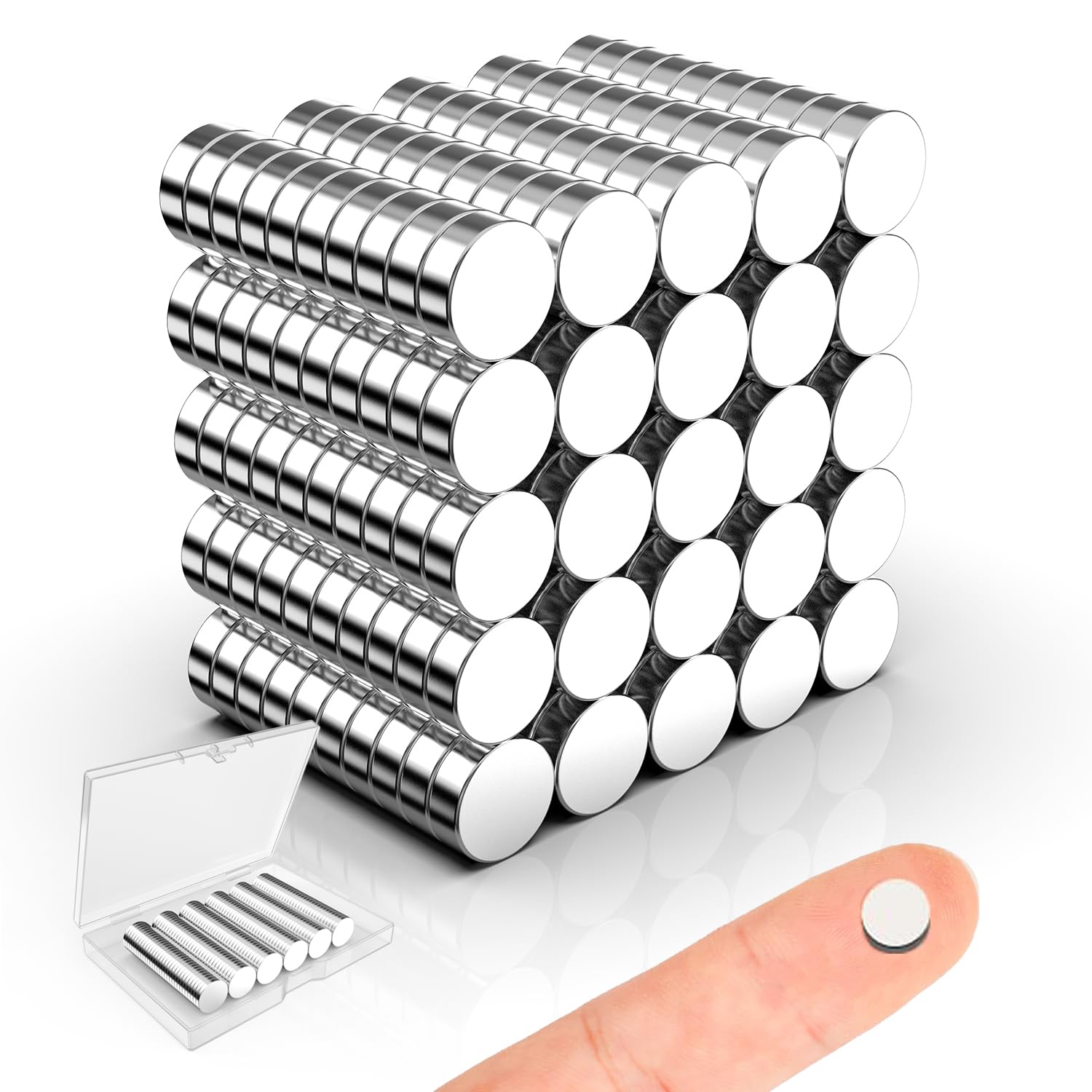 Fridge Magnets, Caturledas 250 Pack 6x2mm Small