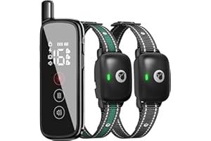 Heaflex Electric Dog Training Collar with a 2600FT Remote Range, Rechargeable and Waterproof, Features 3 Training Modes and Security Lock for Dogs of All Breeds and Sizes