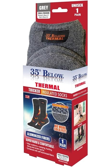 35 below thermal thicker insulated socks