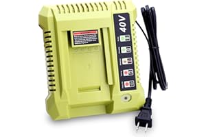 CAILINGBAT Replacement for Ryobi 40V Battery Charger OP401, 40V Charger Compatible with Ryobi Battery 40 Volt OP4026 OP4050A OP4040 OP4050 OP4050A OP4060 OP40261 OP40401 OP40501