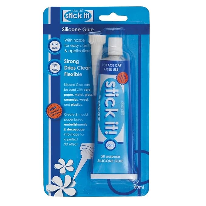 Unbekannt Stick it Silikon-Kleber, 80 ml, transparent