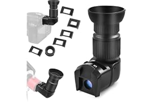 Astromania 1X/2.5X Magnification Right Angle Viewfinder with 6 Mounting Adapters for DSLR Camera Such as Canon, Nikon, Pentax, Minolta, Dynax, Samsung, Olympus
