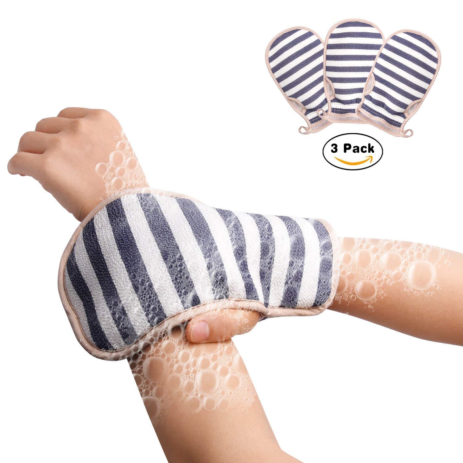 Exfoliating Gloves Bath Shower Remove Dead Skin Mitten Dry Skin