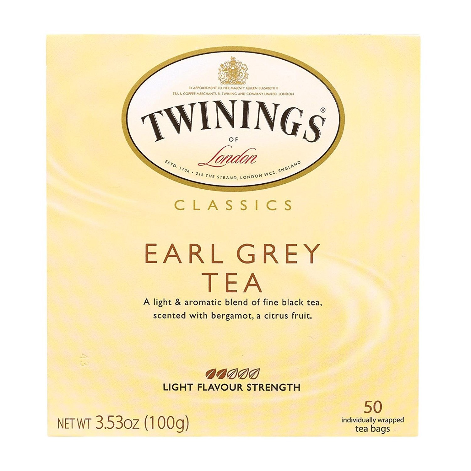 Twinings Earl Grey Tea, Tea Bags, 50-Count Boxes (Pack of 6)