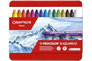 Caran d'Ache Classic Neocolor II Aquarelle, 15 Colors