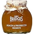 Mrs Bridges Peach & Prosecco Preserve, Made in Scotland, 12oz Jar (Pack of 1)
