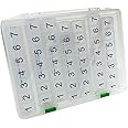 e-Pill 7 Times a Day x 7 Day Clear Weekly Pill Organizer, Vitamin, and Medicine Pillbox with Clear Case