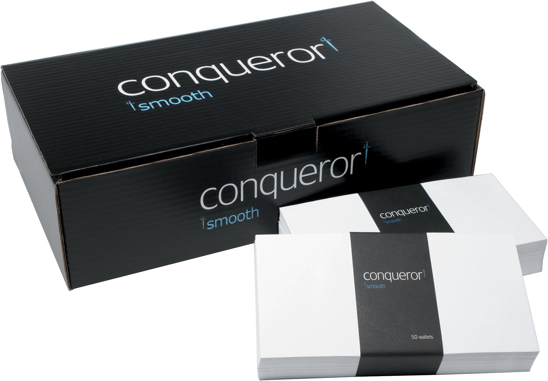 Conqueror Wove Superseal Wallet Envelope 120gsm 110x220mm - Brilliant White
