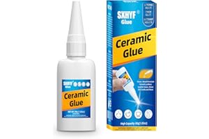 Sxhyf Ceramic Glue - 30g Ceramic Repair Glue, Instant Bonding, Strong Adhesion, Repairs Last a Long Time, for Pottery, Porcelain, DIY Craft, Glass, Metal, Plastic, Wood Furniture, Leather, Sxhyf-G002