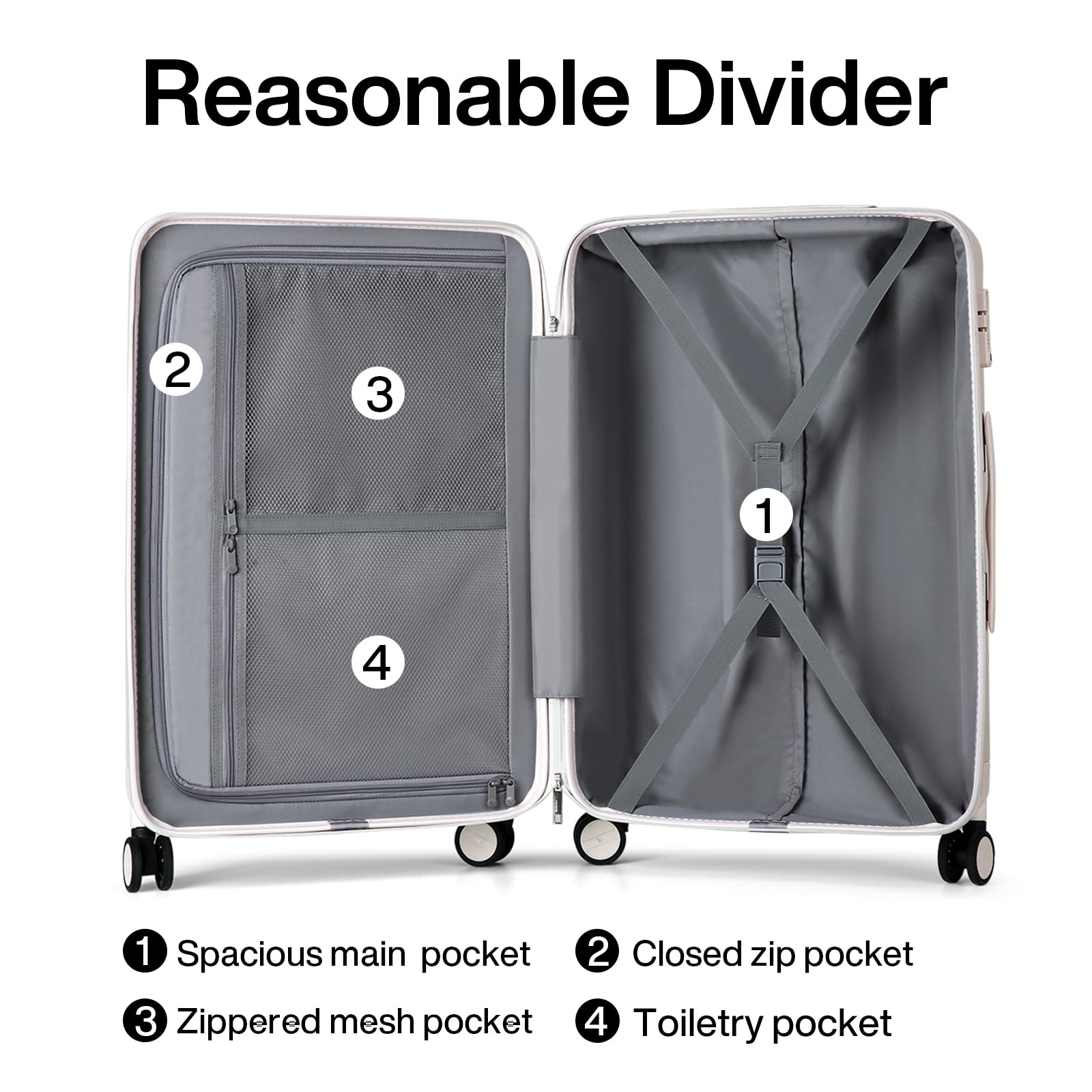 Mua Luggage Sets 3 piece Carry On Luggage with Wheels PC Hard Shell