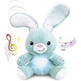 BabyBibi Bunny Stuffed Animal - Interactive Soft Plush Peekaboo Bunny, 16" Tall - Peek a Boo Toy for Ages 6 Months to 5 Year Old