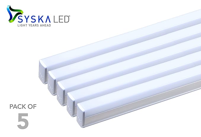 Syska Ssk T5 22w N 6500k 5 22 Watt Led Tubelight Pack Of 5 Cool